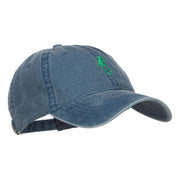 Lizard Embroidered Washed Cap