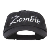 Halloween Zombie Embroidered Low Cap