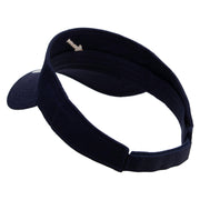 Golden Baseball Icon Embroidered Cotton Twill Sun Visor - Navy OSFM