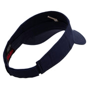 Golden Baseball Icon Embroidered Cotton Twill Sun Visor - Navy OSFM