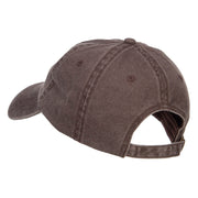 Lizard Embroidered Washed Cap