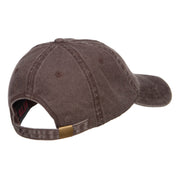 Lizard Embroidered Washed Cap