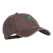 Lizard Embroidered Washed Cap