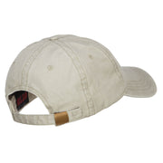 Lizard Embroidered Washed Cap