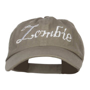 Halloween Zombie Embroidered Low Cap