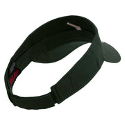 Golden Baseball Icon Embroidered Cotton Twill Sun Visor - Dk-Green OSFM