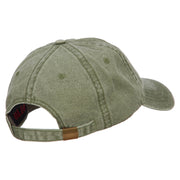 Zebra Wild Animal Patched Washed Cotton Twill Cap