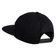Stay Spooky Embroidered Unconstructed High Profile Cotton Flat Bill Cap - Black OSFM