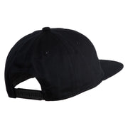 Stay Spooky Embroidered Unconstructed High Profile Cotton Flat Bill Cap - Black OSFM