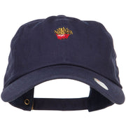 Mini French Fries Embroidered Unstructured Cap