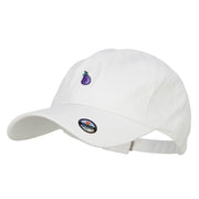 Mini Eggplant Embroidered Unstructed Cap