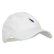 Mini Eggplant Embroidered Unstructed Cap