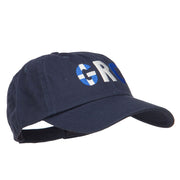 Greece GRC Flag Embroidered Low Profile Cap