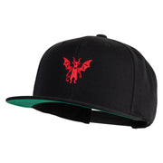 The Jersey Devil Embroidered Wool Blend Prostyle Snapback Cap - Black OSFM