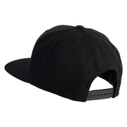 The Jersey Devil Embroidered Wool Blend Prostyle Snapback Cap - Black OSFM