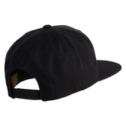 The Jersey Devil Embroidered Wool Blend Prostyle Snapback Cap - Black OSFM