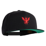 The Jersey Devil Embroidered Wool Blend Prostyle Snapback Cap - Black OSFM
