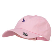 Mini Eggplant Embroidered Unstructed Cap