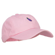 Mini Eggplant Embroidered Unstructed Cap