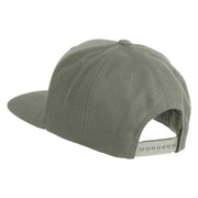 The Jersey Devil Embroidered Wool Blend Prostyle Snapback Cap - Silver OSFM