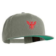 The Jersey Devil Embroidered Wool Blend Prostyle Snapback Cap - Silver OSFM