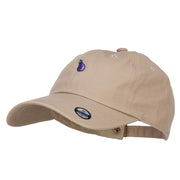 Mini Eggplant Embroidered Unstructed Cap