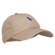 Mini Eggplant Embroidered Unstructed Cap