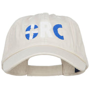 Greece GRC Flag Embroidered Low Profile Cap