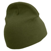 Rugby Mom Embroidered 8 inch Acrylic Short Beanie - Olive OSFM