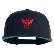 The Jersey Devil Embroidered Wool Blend Prostyle Snapback Cap - Navy OSFM