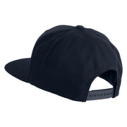The Jersey Devil Embroidered Wool Blend Prostyle Snapback Cap - Navy OSFM