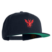 The Jersey Devil Embroidered Wool Blend Prostyle Snapback Cap - Navy OSFM