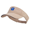 Diver Icon Embroidered Prostyle Cotton Twill Washed Visor - Khaki-Navy OSFM