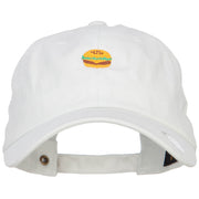 Mini Hamburger Embroidered Unstructed Cap