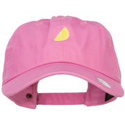 Mini Sliced Lemon Embroidered Unstructed Cap