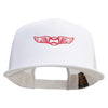 Baseball Wing Embroidered 5 Panel Mesh Trucker Snapback Cap