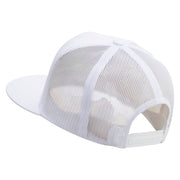 Baseball Wing Embroidered 5 Panel Mesh Trucker Snapback Cap