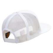 Baseball Wing Embroidered 5 Panel Mesh Trucker Snapback Cap