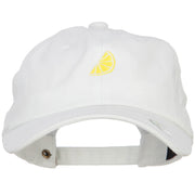 Mini Sliced Lemon Embroidered Unstructed Cap