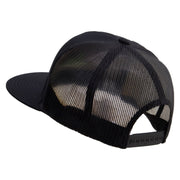 Baseball Wing Embroidered 5 Panel Mesh Trucker Snapback Cap