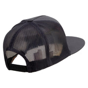 Baseball Wing Embroidered 5 Panel Mesh Trucker Snapback Cap