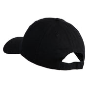Simple Batsquatch Logo Embroidered 6 Panel Washed Low Profile Dad Hat - Black OSFM