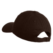 Simple Batsquatch Logo Embroidered 6 Panel Washed Low Profile Dad Hat - Dark Brown OSFM