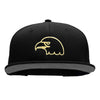 Golden Eagle Embroidered Cotton Twill Flat Bill Cap