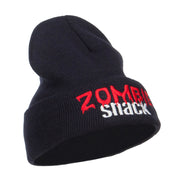 Halloween Zombie Snack Embroidered Long Beanie