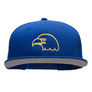 Golden Eagle Embroidered Cotton Twill Flat Bill Cap