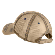El Chupacabra Embroidered Low Profile Special Cotton Mesh Cap - Khaki OSFM
