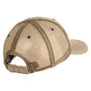 El Chupacabra Embroidered Low Profile Special Cotton Mesh Cap - Khaki OSFM