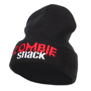 Halloween Zombie Snack Embroidered Long Beanie