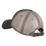 El Chupacabra Embroidered Low Profile Special Cotton Mesh Cap - Black OSFM